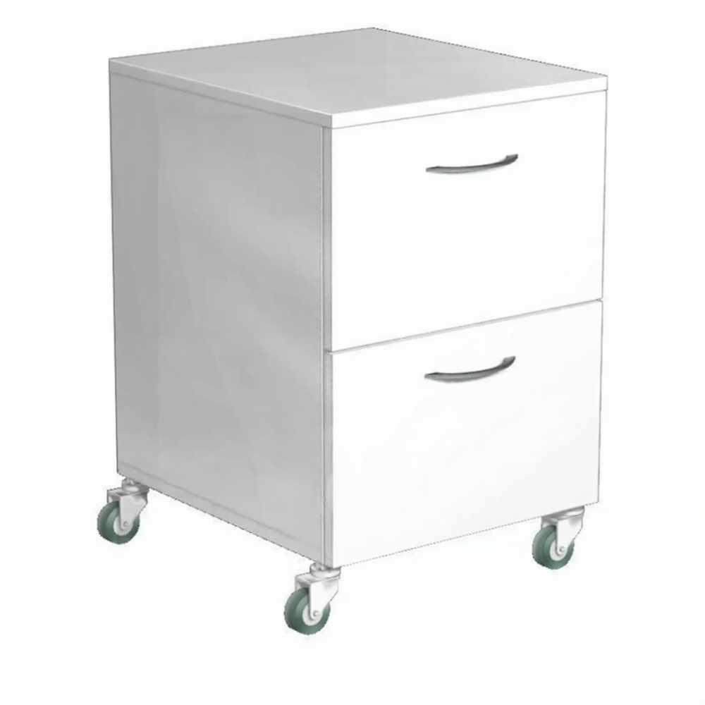 Тумба подкатная металлическая ТМ-2 (белый)