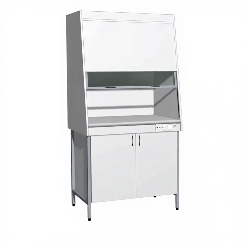 Шкаф вытяжной ЛДСП «Стандарт» ШВ (столешница постформинг серый)