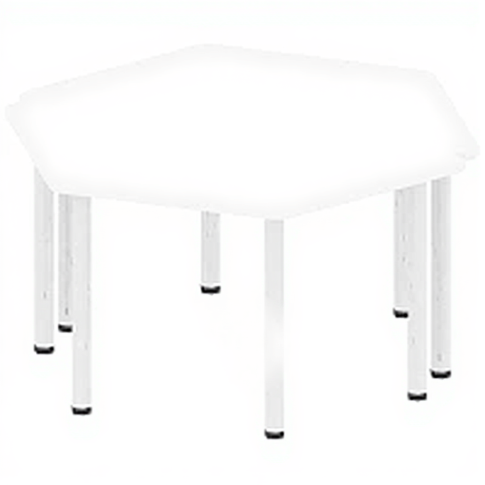 Стол трапеция СТ-ШП-72, Белый