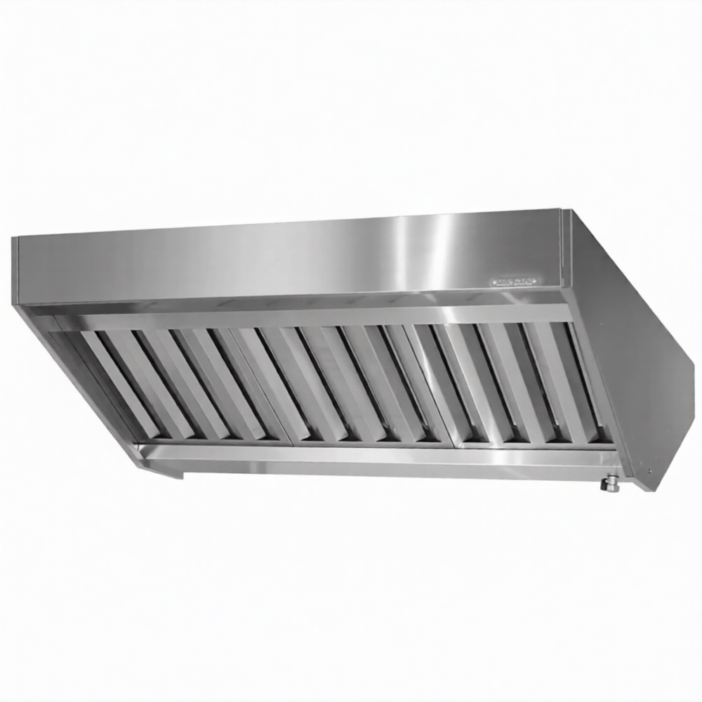 Зонт вытяжной полуоткрытый ЗВПн 400х1200х1600 «Norma Inox» островной