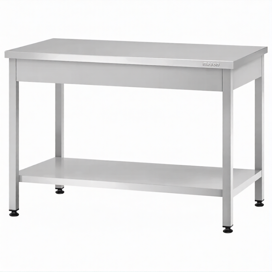 Стол производственный СПРп - 860х1000х800 «Profi Ral» (полка сплошная)