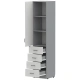 Шкаф-колонка для документов GRAY LITE 4