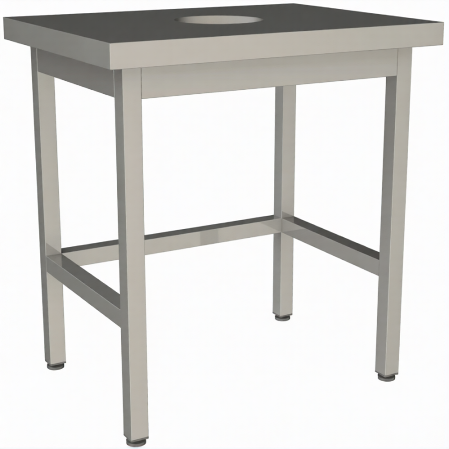 Стол для сбора пищевых отходов без борта СПО-6/6-О