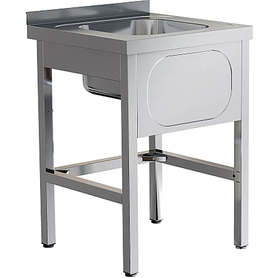 Ванна моечная односекционная цельнотянутая с бортом ВМЦ-1/6/7-Б