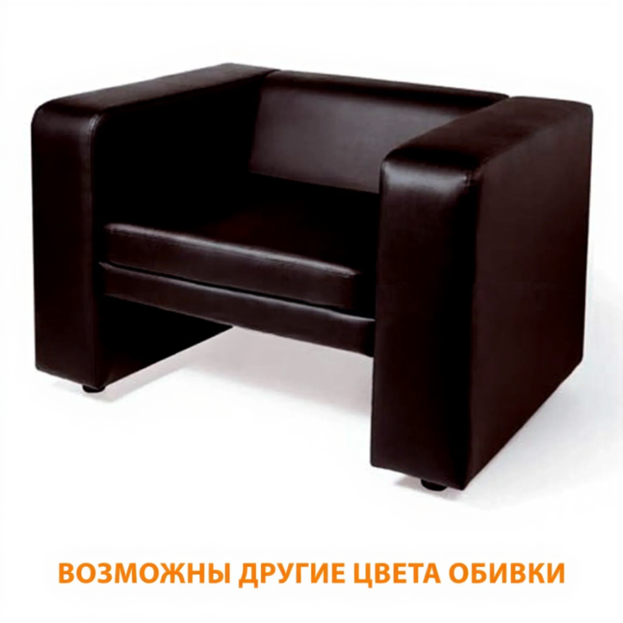Диван-кресло ДО-12/1 (кожзам Эконом коричневый)