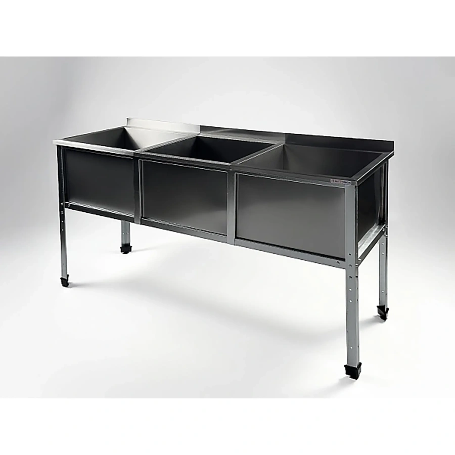 Ванна моечная трехсекционная с бортом ВМС-3/4-Б-ЭК